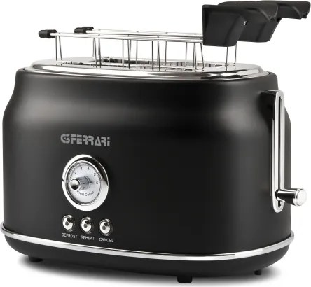 G3Ferrari G1013400 - Prăjitor de pâine ARTISTA 750W/230V, negru, 2 felii
