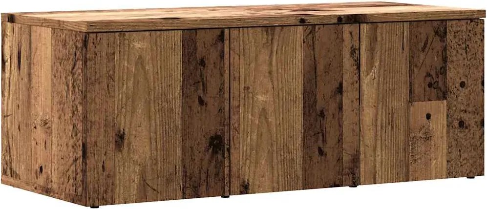 vidaXL Comodă TV, lemn vechi, 80x34x30 cm, PAL