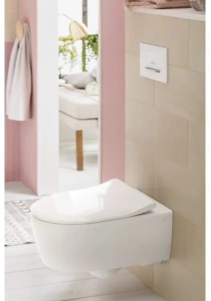 Villeroy & Boch 5656RS01 - WC suspendat AVENTO cu capac SoftClose, ceramică, alb
