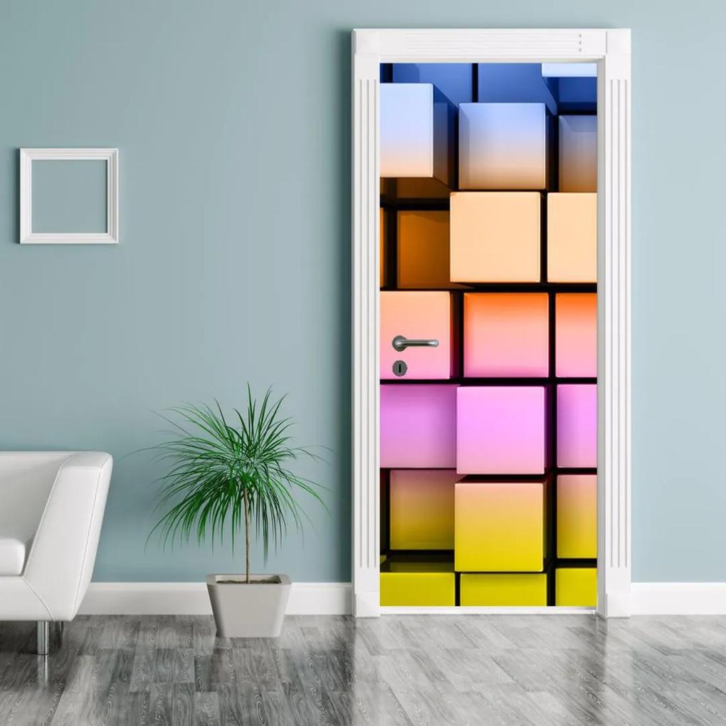 Fototapeta pentru ușă - zaruri colorate (95x205cm)