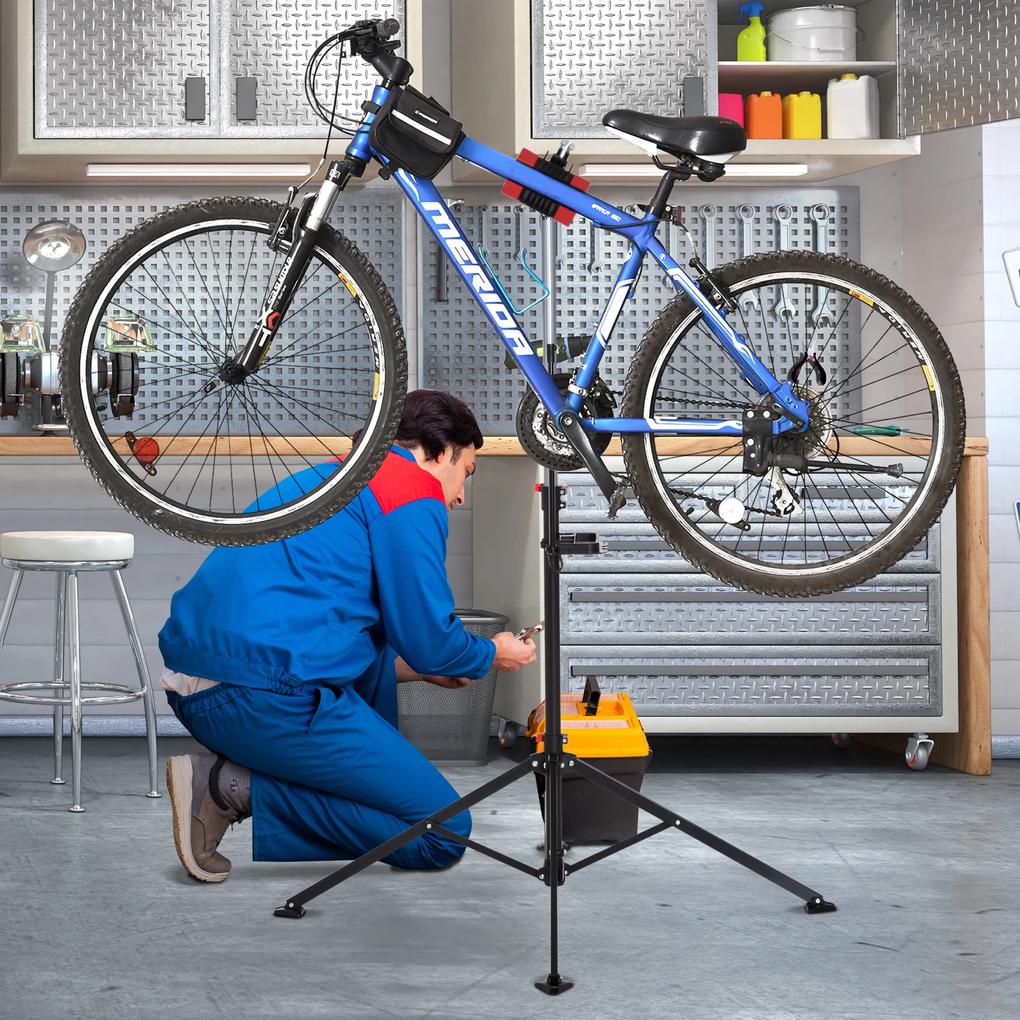 HOMCOM Suport reparare bicicletă Pliabil 75x75x100-160cm | Aosom Ro