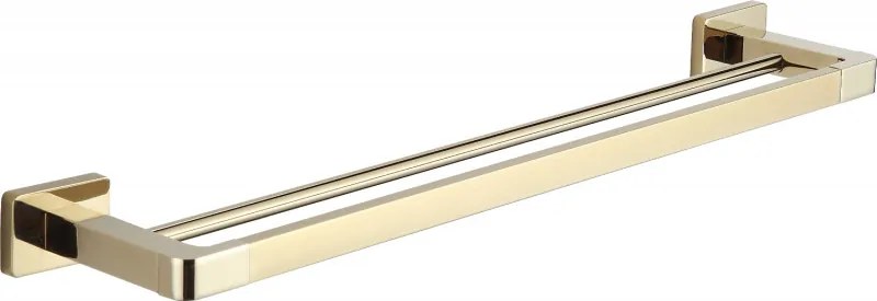 Mexen Asis cuier dublu pentru prosoape, auriu - 7017625-50