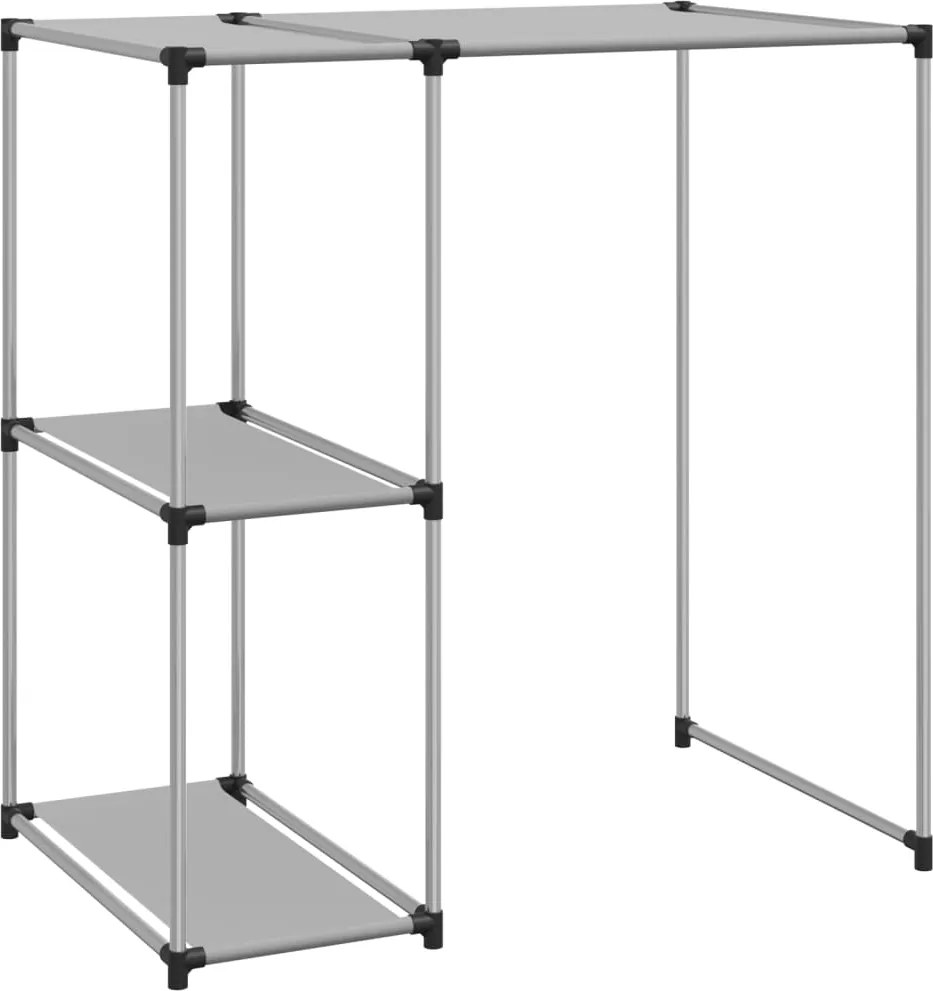 vidaXL Raft depozitare peste mașină de spălat gri 87x55x90,5 cm fier