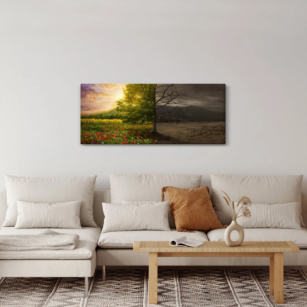 Tablou - cercul vieții (120x50 cm)
