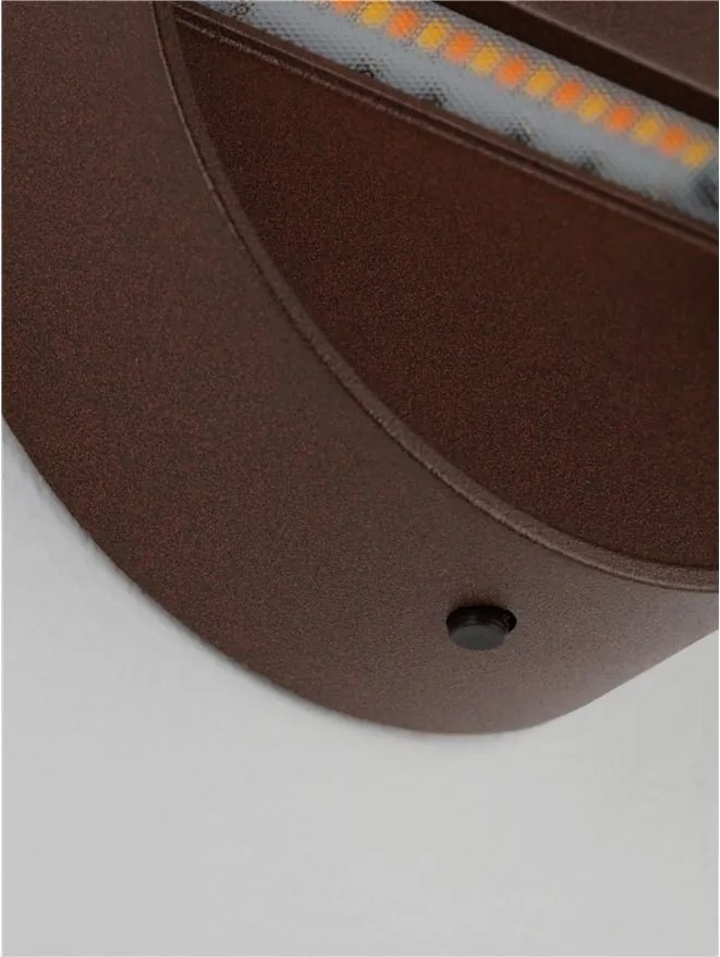 Mini Aplica perete exterior IP65, LED CCT Sete corten 10cm