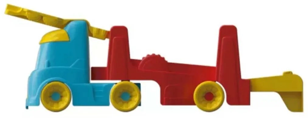 Vehicul Team Transportor auto colorat cu inversul 2 în 1 Clementoni