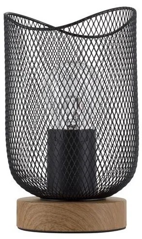 Veioza/Lampa de masa design decorativ modern LYRON neagra