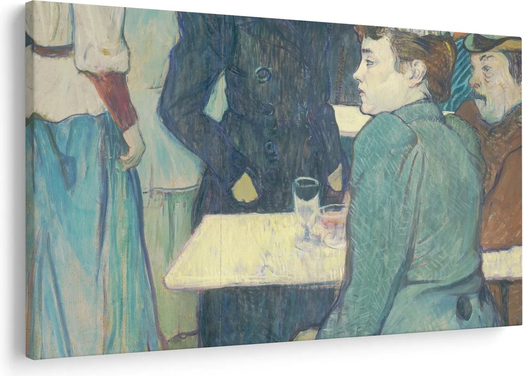 Tablou - Henri de Toulouse-Lautrec, A Corner of the Moulin de la Galette, reproducere (90x60 cm)