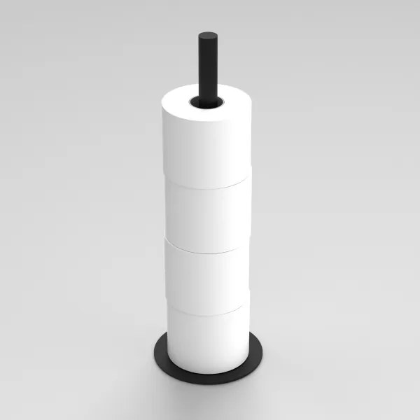 Suport de hârtie igienică 51 cm negru