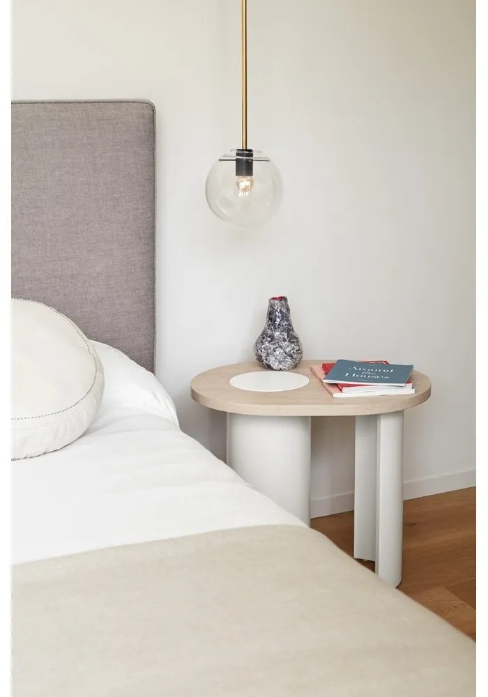 Măsuță auxiliară cu aspect de lemn de frasin 45x60 cm Nori – Teulat