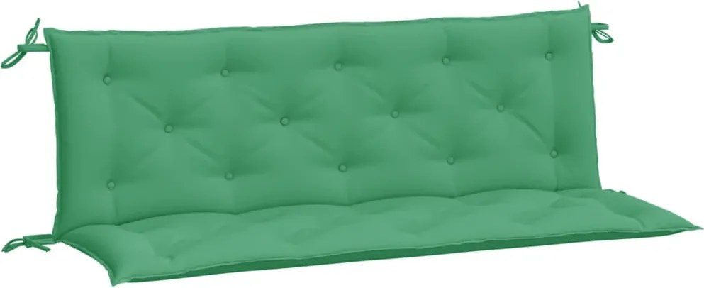 vidaXL Perne bancă de grădină 2buc., verde,150x50x7cm, țesătură oxford