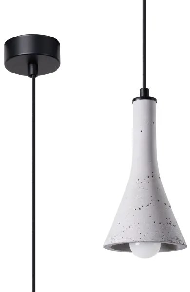 Lustră pe cablu Sollux SL.1223 REA 1xE14/12W/230V beton