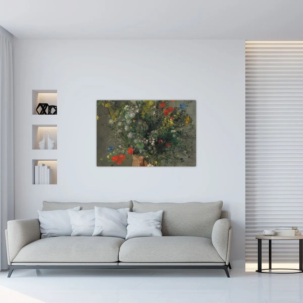 Tablou - Auguste Renoir, Flowers in a Vase, reproducere (90x60 cm)