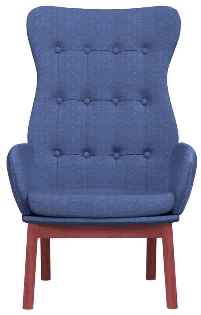 Scaun de relaxare, albastru, material textil 1, Albastru