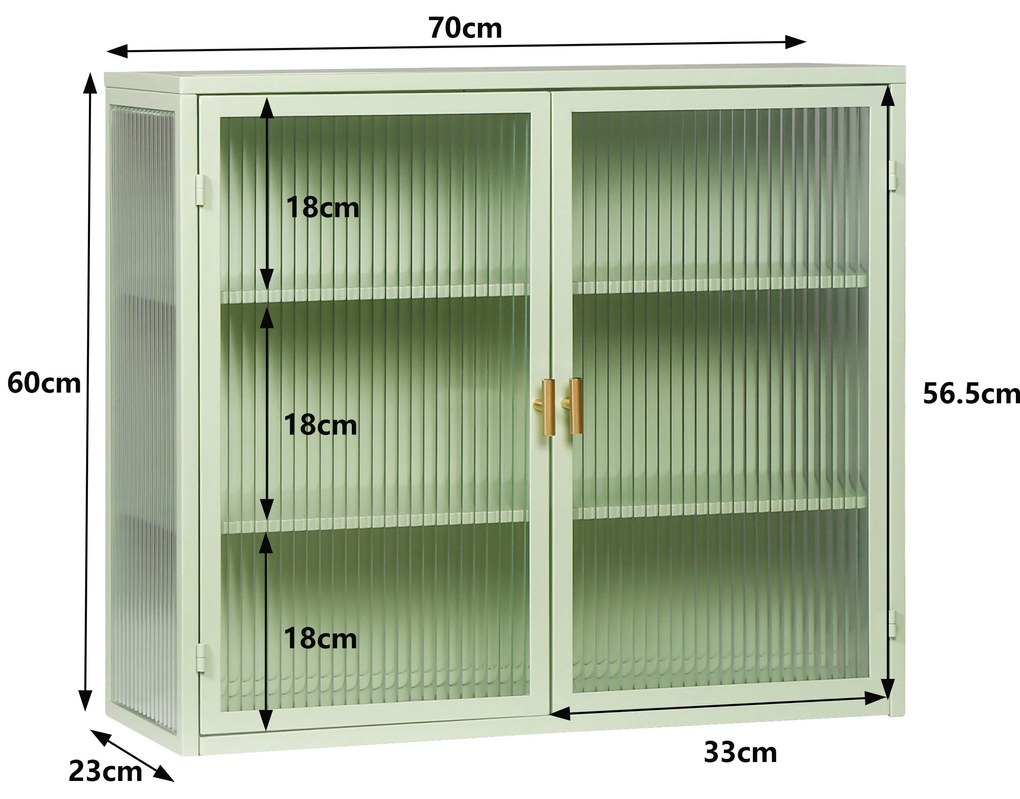 Bufet modern cu două uși, Verde | Aosom Romania
