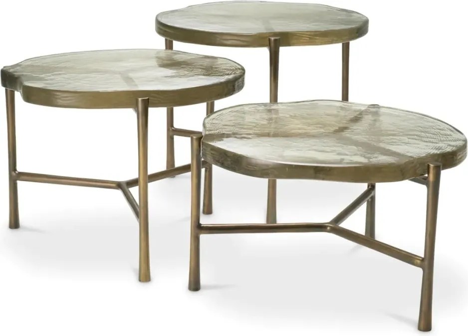 Set de 3 masute design LUX Claremont