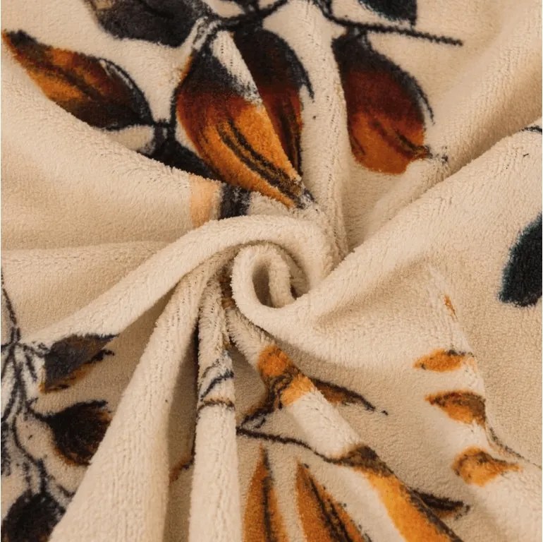 Cearsaf Cocolino microplus cu elastic AUTUMNA 200x200 cm crem
