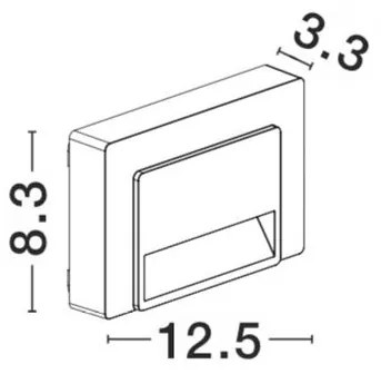 Spot LED ambiental scari de exterior IP65 Luton NVL-8403626