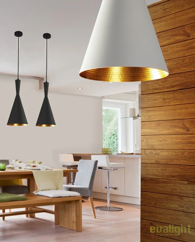 Pendul modern design nordic VITA alb/auriu
