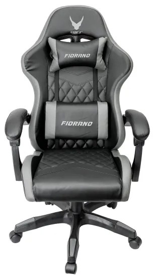 Scaun pentru jocuri video FIORANO negru/gri