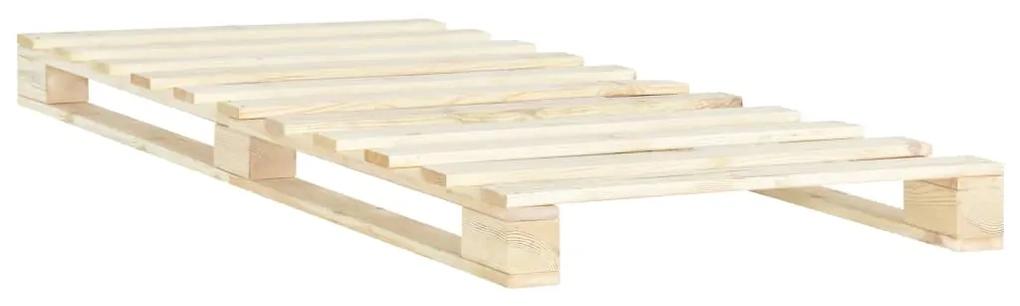 285235 vidaXL Cadru de pat din paleți, 100 x 200 cm, lemn masiv de pin