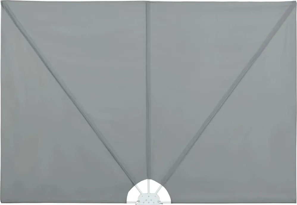 vidaXL Copertină laterală pliabilă de terasă, gri, 300x200 cm