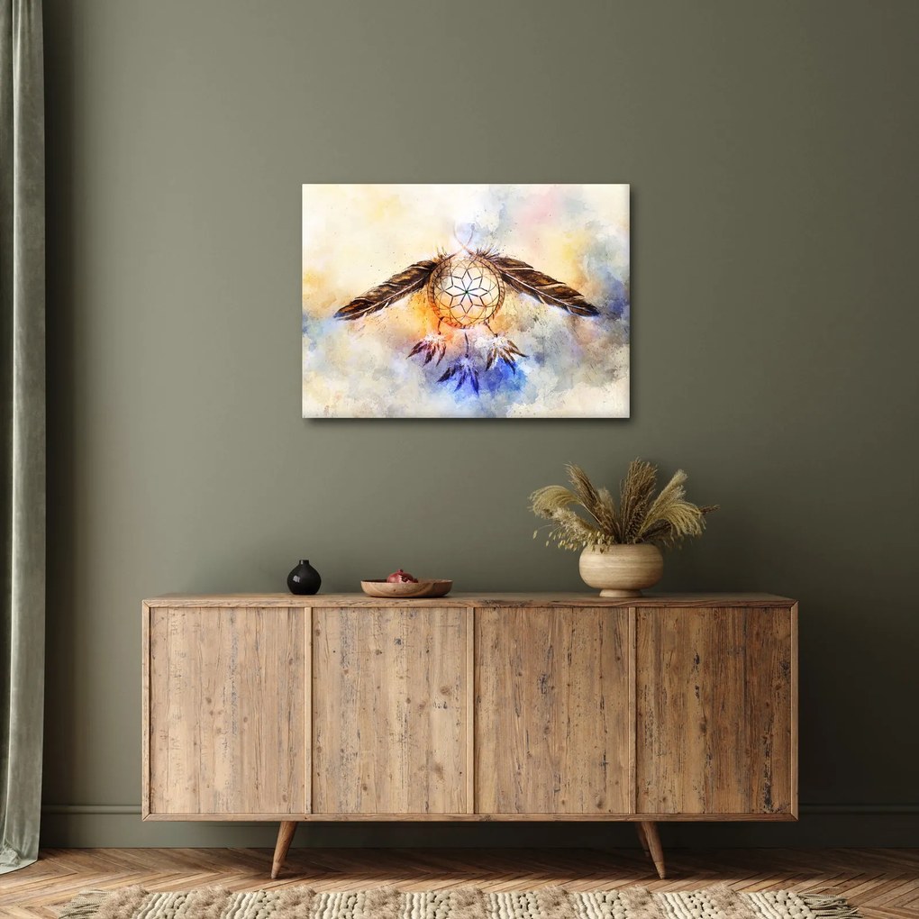 Tablou - Captator de vise cu pene (70x50 cm)