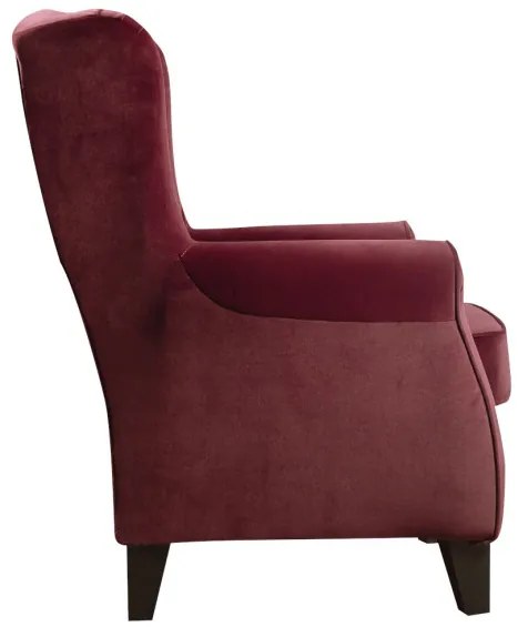 Fotoliu Chandler Capitonat Bordo