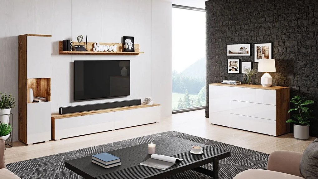 Mobilier living Nova I (wotan + Alb lucios). 1121834