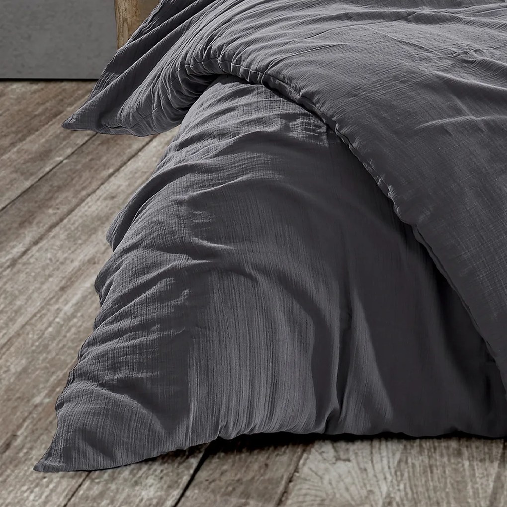 Lenjerie de pat din muselină 4Home Steel, 135 x 200 cm, 80 x 80 cm