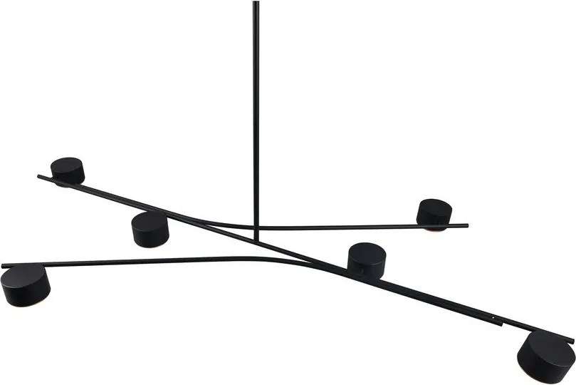 Lustră neagră din metal Coda – Trio Select