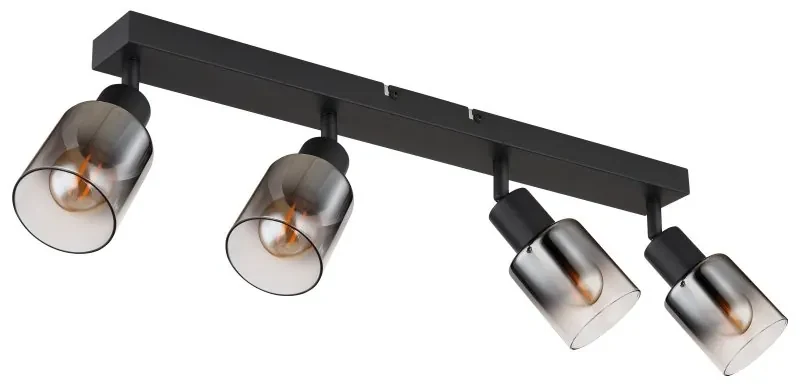 Plafoniera 4L design modern Hubertus negru