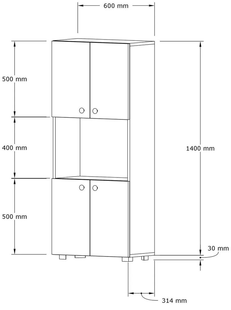 Dulap de bucătărie Manele (Nuc) . 1094039