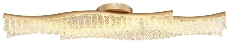 Lustra aplicata, Metal Auriu Mat, Cristale Acrilice, JULIET 67348DG GL