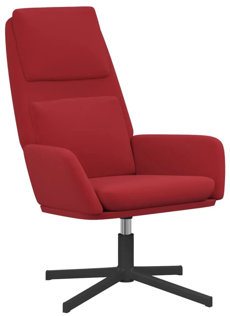 341345 vidaXL Scaun de relaxare, roșu vin, catifea