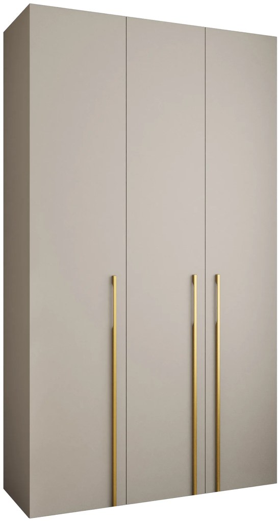 Dulap de haine 140 cm Carmela 40-3 (Cașmir + Auriu). 1126608