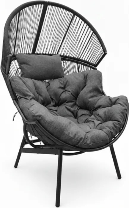 Scaun de gradina AURELO, neagra
