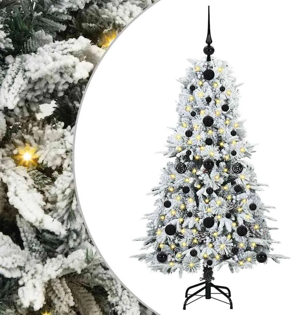 vidaXL Brad de Crăciun artificial cu ramuri articulare Alb 120 cm