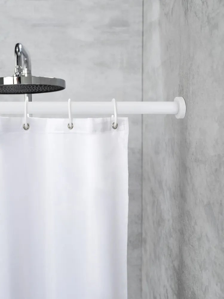 Tijă telescopică pentru baie Wenko Luz, lungime 70-115 cm, alb