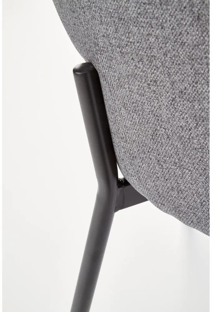 Scaun de bucaterie Alanna, gri/negru