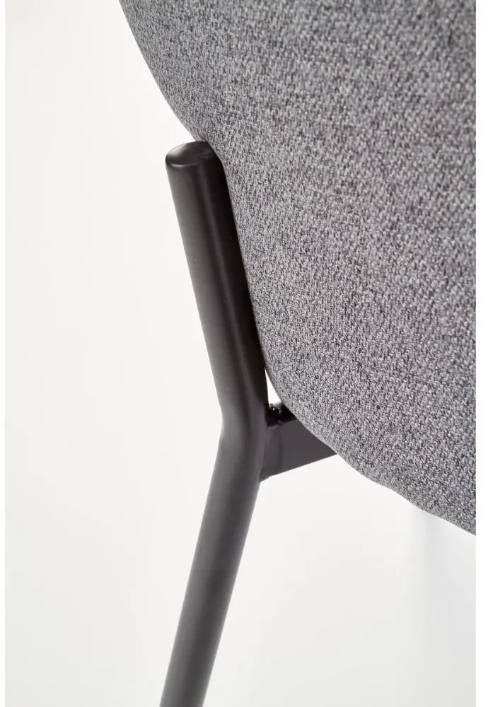 Scaun de bucaterie Alanna, gri/negru