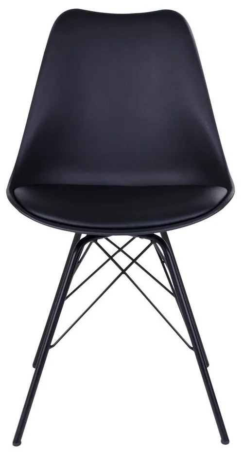 Oslo scaun de luat masa ecobleather negru