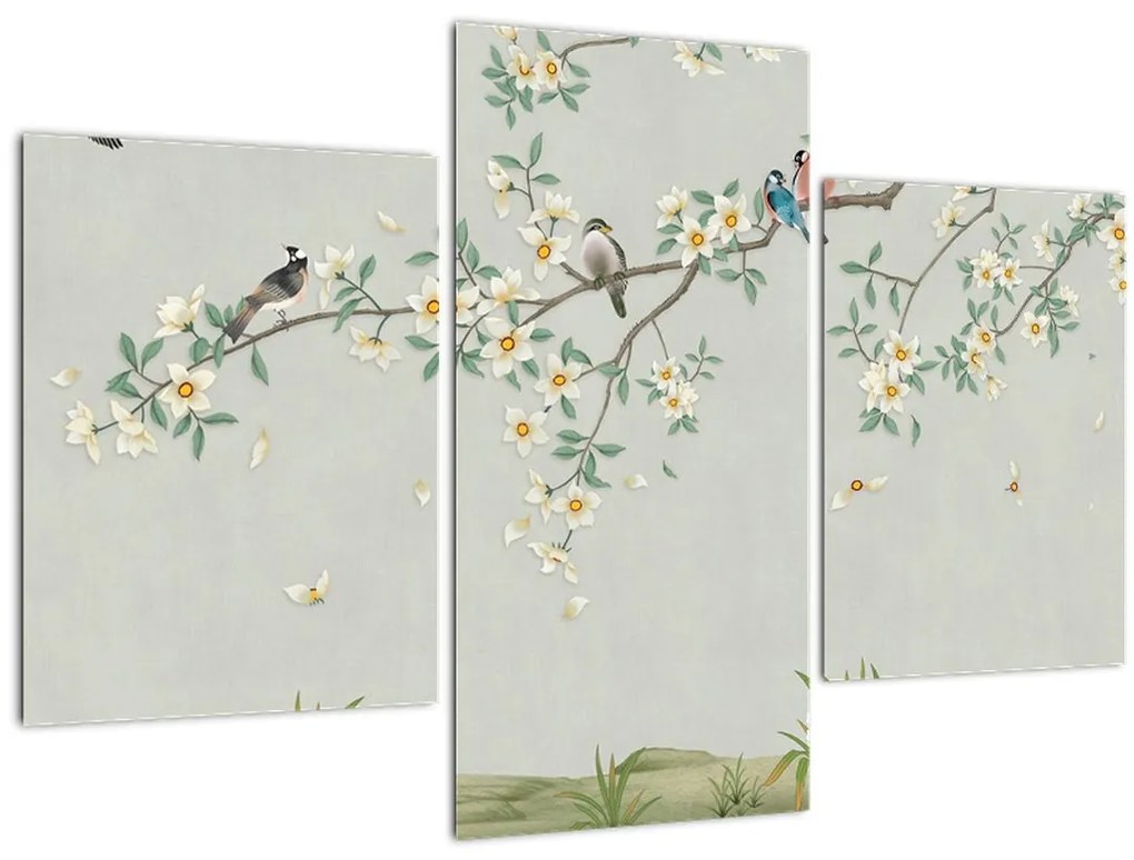 Tablou - Adunarea păsărilor (90x60 cm)