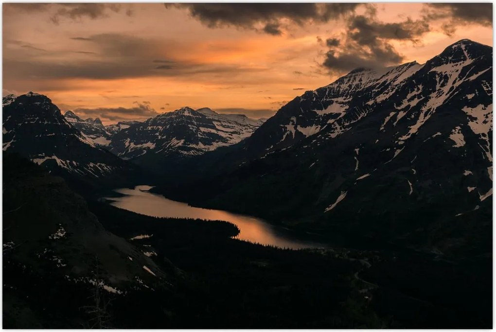 Tablou - Lac între munți (90x60 cm)