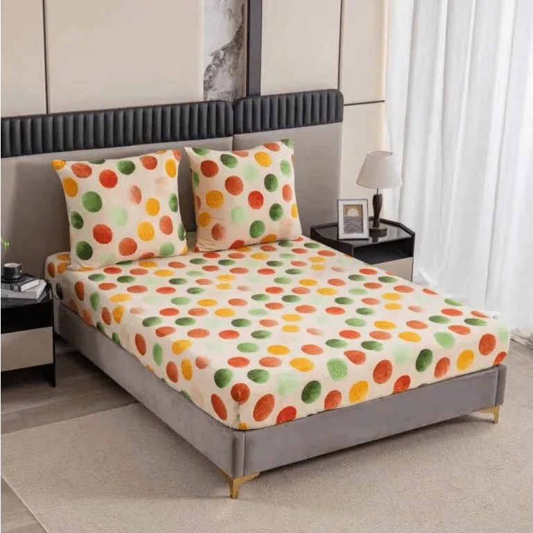 Cearsaf Cocolino microplus cu elastic DOTTELA 90x200 cm colorat