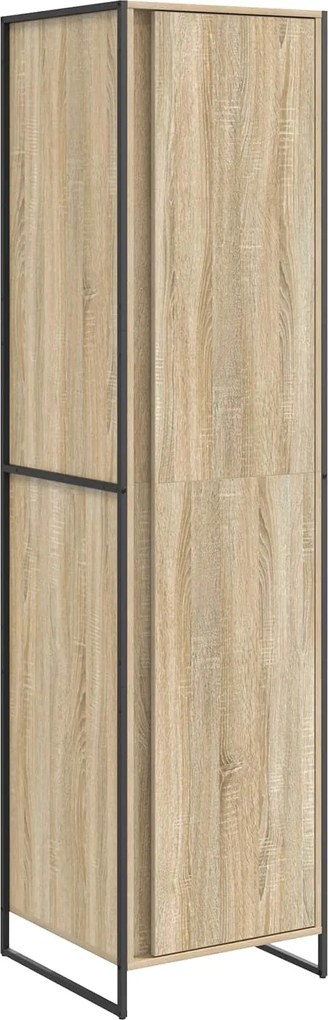 vidaXL Dressing cu ușă 2 pcs Sonoma 50 x 50 x 200 cm Lemn compozit