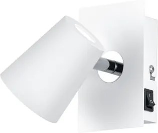 Trio NARCOS 873170131 aplice perete cu intrerupator  alb mat   metal   incl. 1 x SMD, 6W, 3000K, 550Lm   550 lm  3000 K  IP20