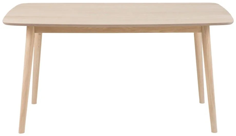 Masă dining cu baza din lemn de stejar Actona Nagano, 150 x 80 cm