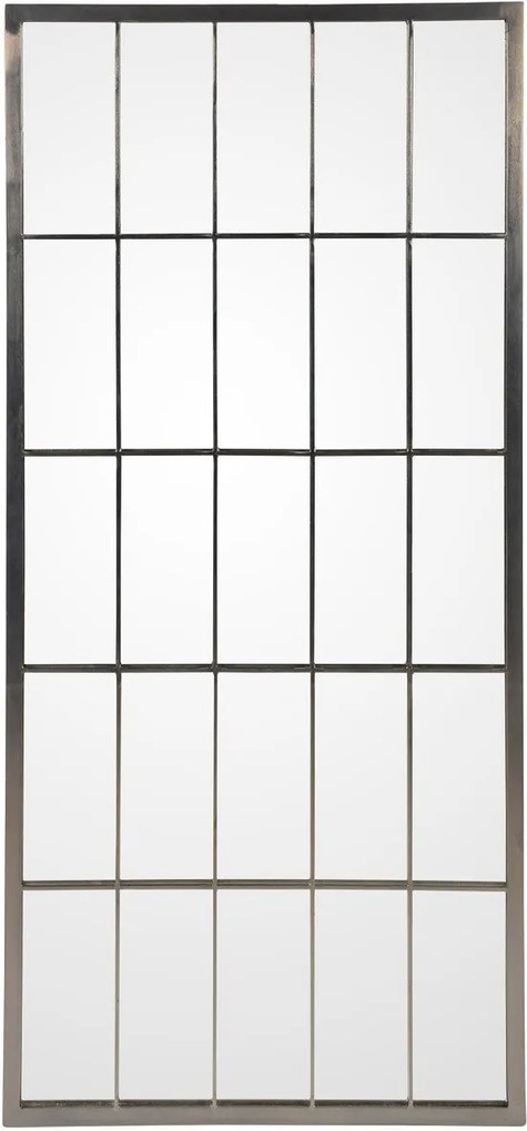 Oglinda dreptunghiulara cu cadrane metalice 152cm Byron XL Nickel | ZAGO