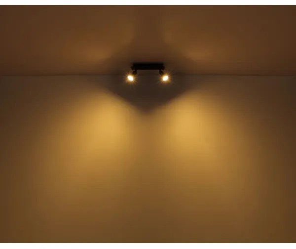 Spot DREW 2xGU10/35W/230V negru Globo 57998-2